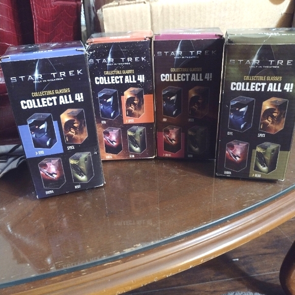 Star Trek Collectable Glasses Kirk, Spock, Uhura, Nero. - Picture 11 of 11